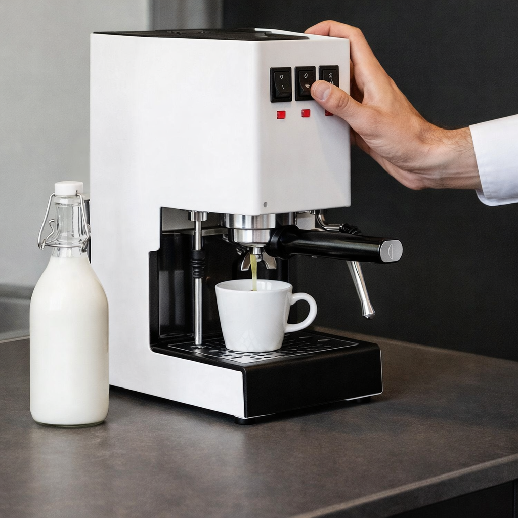 Classic Evo Pro 9-Bar Espresso Machine – Polar White