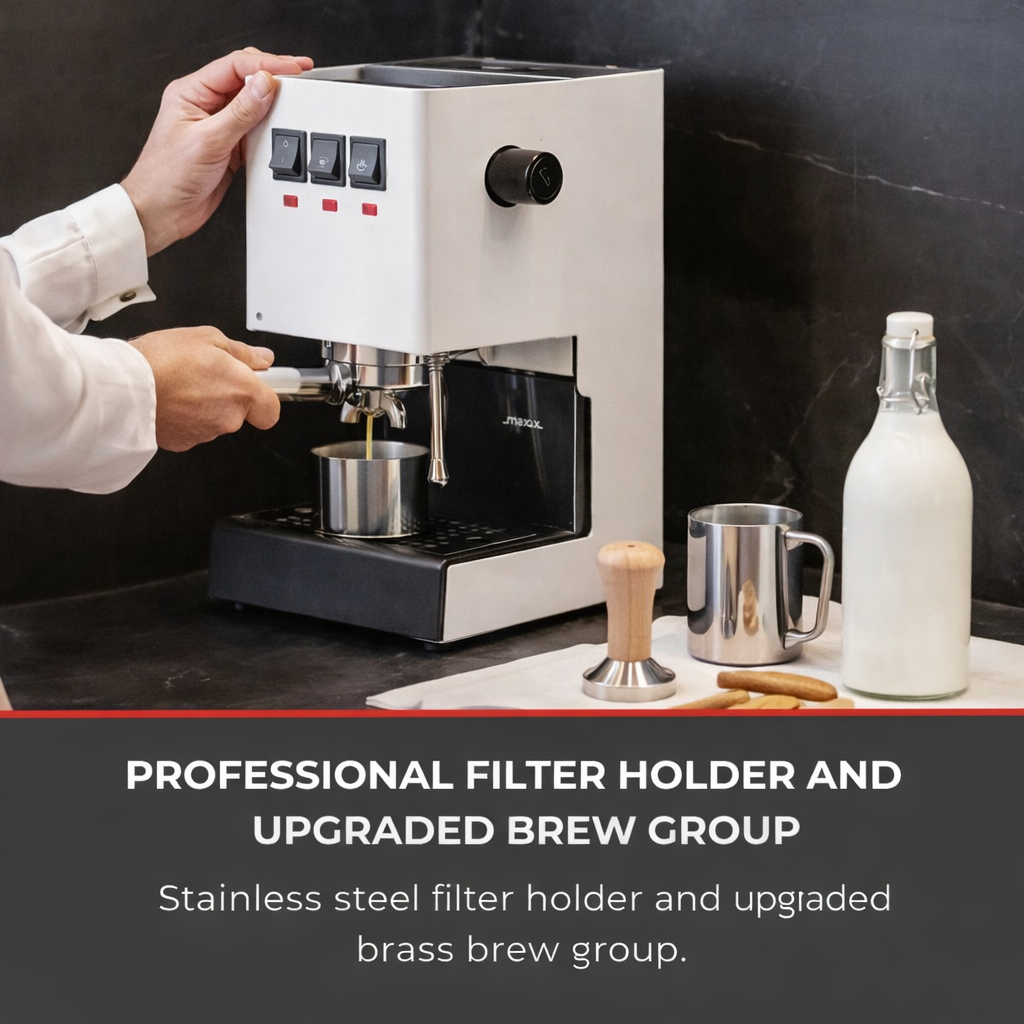 Classic Evo Pro 9-Bar Espresso Machine – Polar White