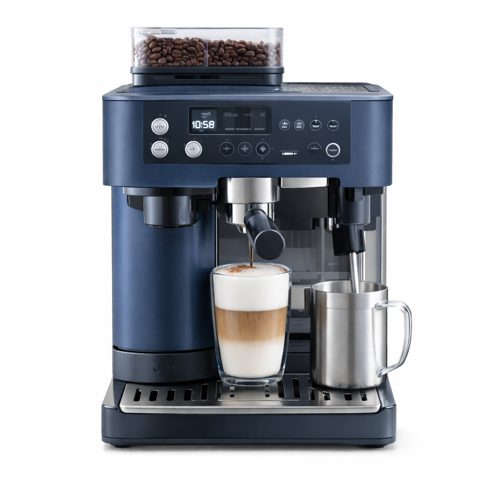 3-in-1 Espresso & Drip Coffee Machine with Grinder & Frother