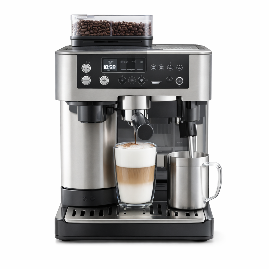 3-in-1 Espresso & Drip Coffee Machine with Grinder & Frother