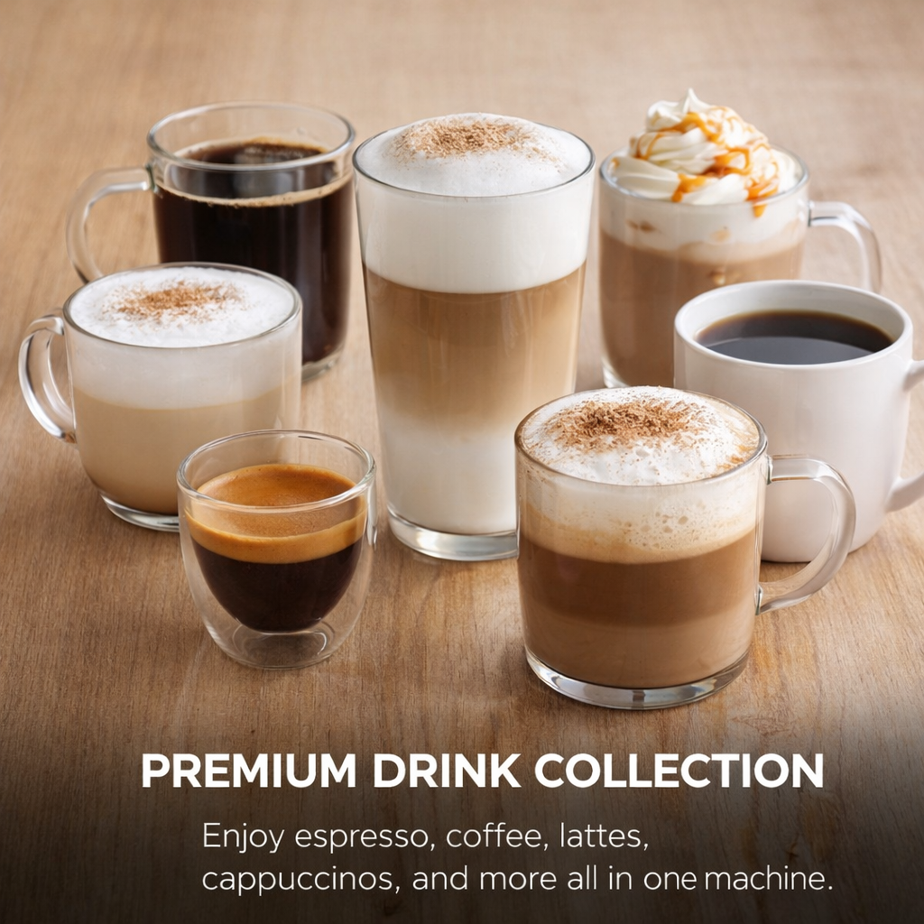 3-in-1 Espresso & Drip Coffee Machine with Grinder & Frother