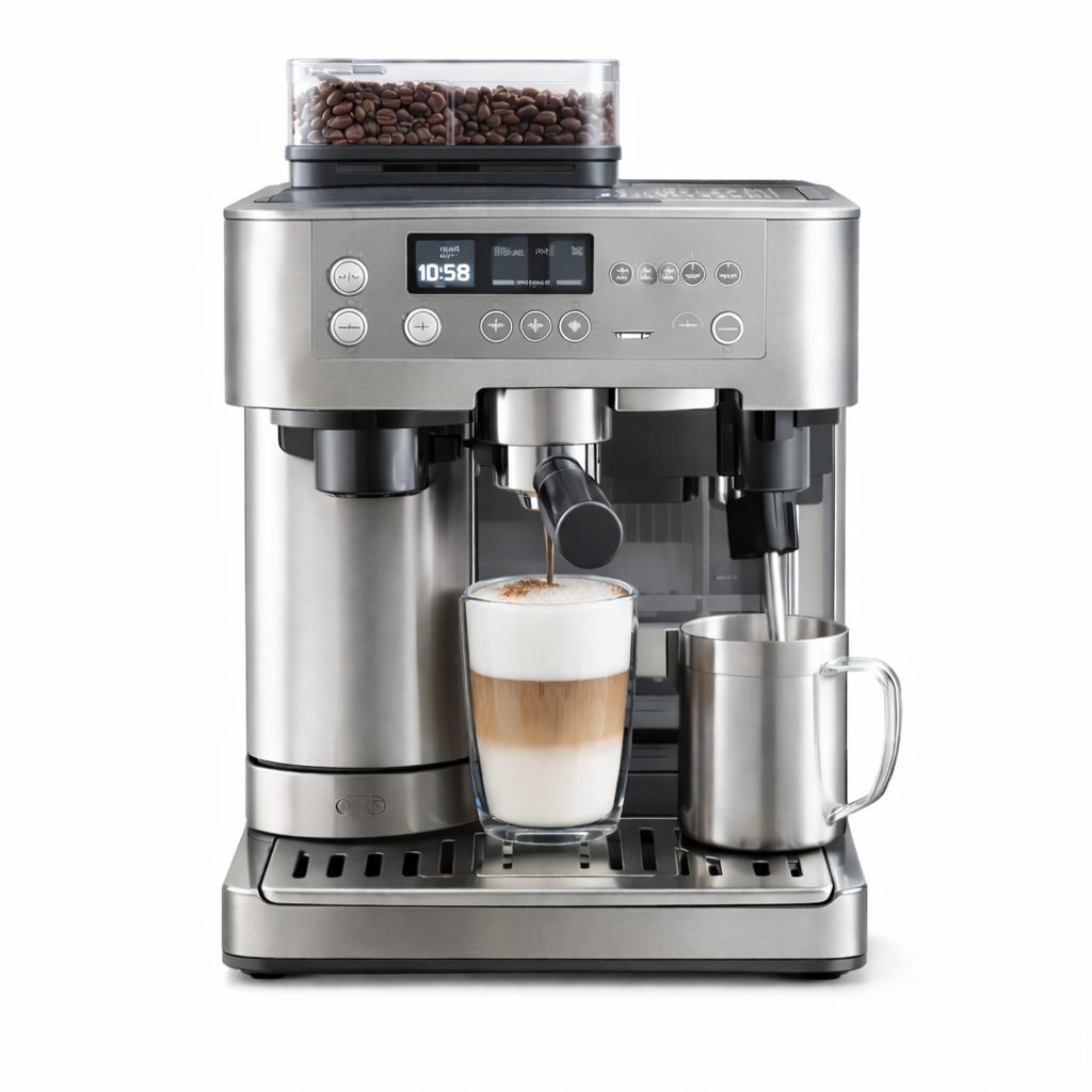 3-in-1 Espresso & Drip Coffee Machine with Grinder & Frother