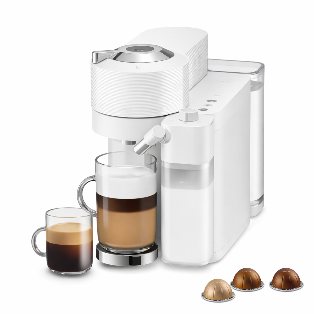 Coffee and Espresso Maker with Milk System, Matte Black & Glossy Finish